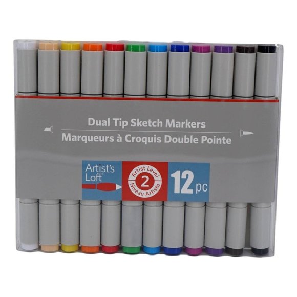 Artist's Loft Office Artists Loft Dual Tip Sketch Markers 2 Pc